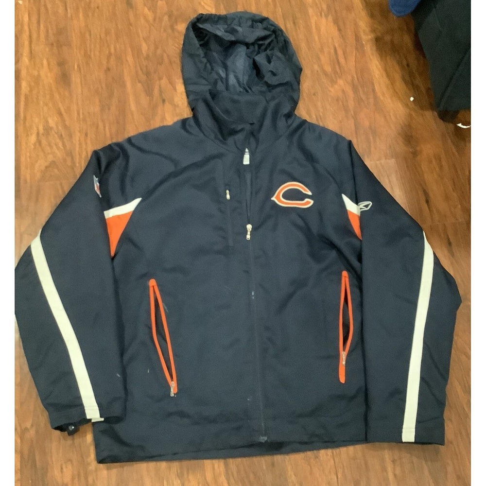 CHICAGO BEARS REEBOK: "Large" Lined Jacket "NFC NORTH" Pre-Owned